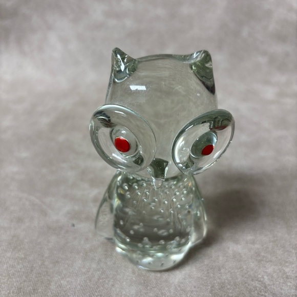 Murano Style Glass Owl, Glass Owl Figurine, - Picture 3 of 4